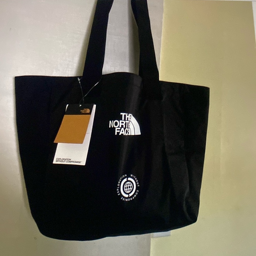 Tha North Face Black Logo Tote New With Tags